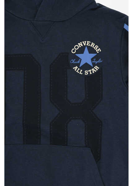 Hanorace Converse All Star Chuck Taylor Brushed Cotton Blend Retro Remix Hoodi Blue Baieti (BM 18034828) 2