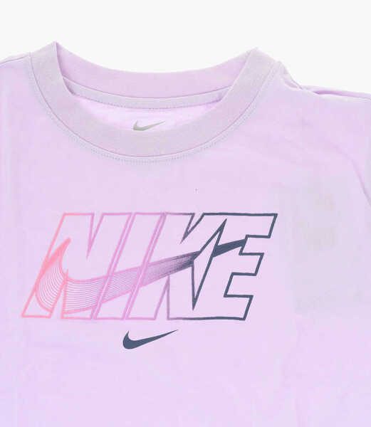 Tricouri Nike Logo Printed T-Shirt And Shorts Set Blue Baieti (BM 18034840) 3