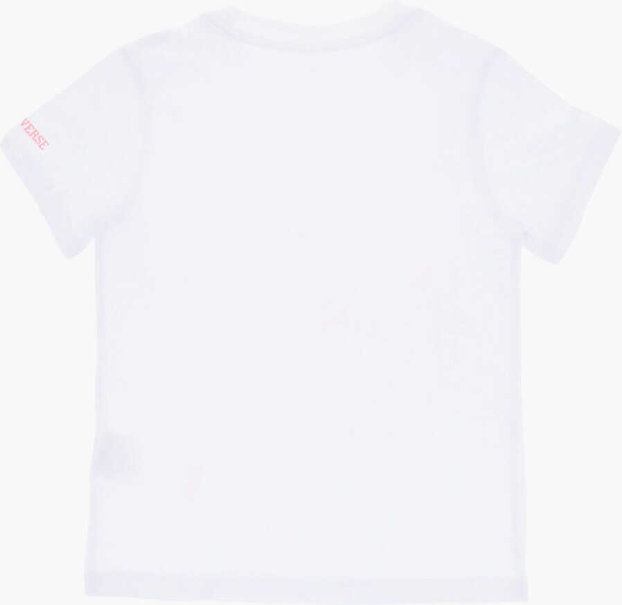 Tricouri Converse All Star Chuck Taylor Crew-Neck T-Shirt With Contrasting Pri White Baieti (BM 18034843) 3