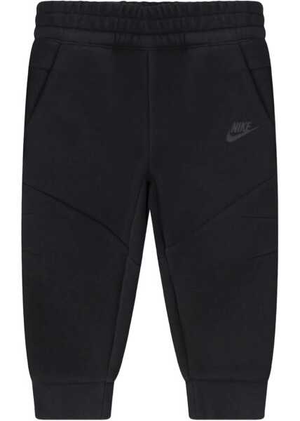 Pantaloni de trening Nike Solid Color Sweatshirt And Joggers Set With Tone On Tone Log Black Baieti (BM 18034846) 4