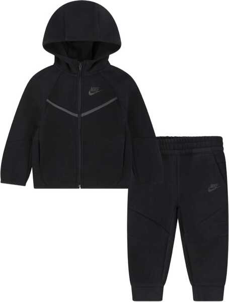 Pantaloni de trening Nike Solid Color Sweatshirt And Joggers Set With Tone On Tone Log Black Baieti (BM 18034846) 1