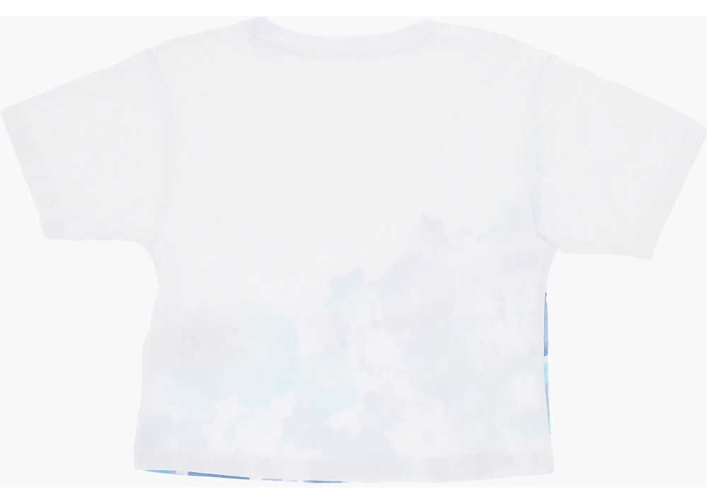 Tricouri Nike Floral Motif Shorts And Crew-Neck T-Shirt Set White Baieti (BM 18034849) 4