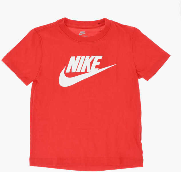 Tricouri Nike Solid Color T-Shirt And Shorts Set With Printed Logo Red Baieti (BM 18034858) 2