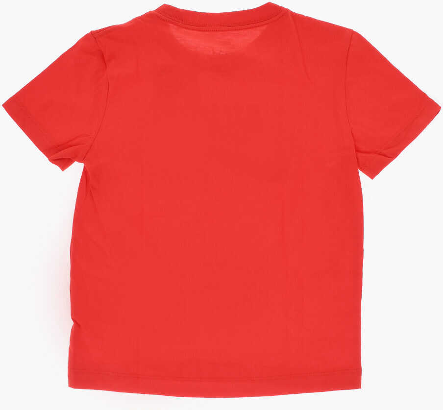 Tricouri Nike Solid Color T-Shirt And Shorts Set With Printed Logo Red Baieti (BM 18034858) 3