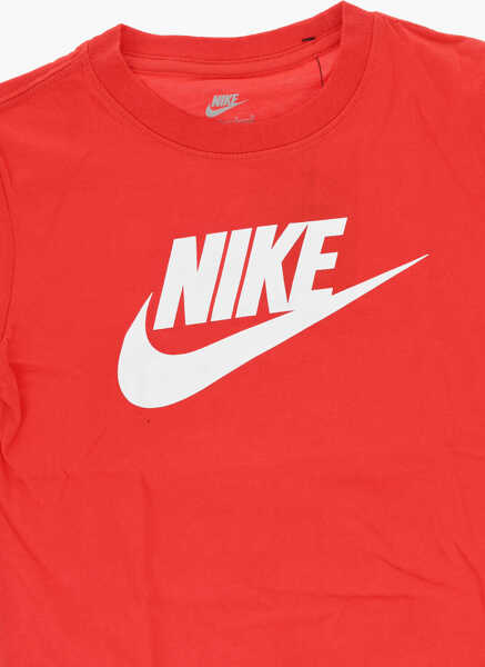 Tricouri Nike Solid Color T-Shirt And Shorts Set With Printed Logo Red Baieti (BM 18034858) 4