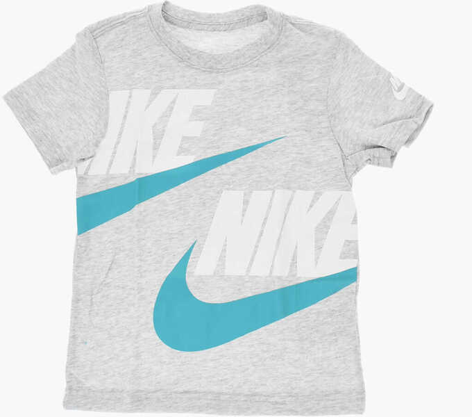 Tricouri Nike Logo Printed Shorts And Crew-Neck T-Shirt Set Blue Baieti (BM 18034870) 2