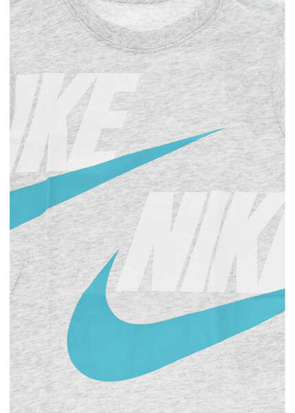 Tricouri Nike Logo Printed Shorts And Crew-Neck T-Shirt Set Blue Baieti (BM 18034870) 3