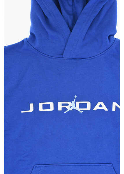 Bluze de trening Nike Air Jordan Solid Color Hoodie With Contrasting Logo Blue Baieti (BM 18034873) 2