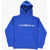 Nike Air Jordan Solid Color Hoodie With Contrasting Logo Blue