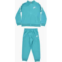Pantaloni de trening Solid Color Sweatshirt And Joggers Set With Logoed Side Band Baieti