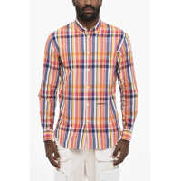 Camasi casual Button Down Check Cotton Sumemr Shirt Barbati