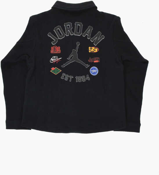 Jachete Nike Air Jordan Fleeced Cotton Court Of Legends Overshirt With Br Black Baieti (BM 18035017) 3