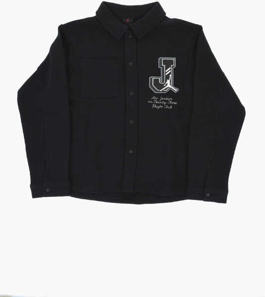 Jachete Nike Air Jordan Fleeced Cotton Court Of Legends Overshirt With Br Black Baieti (BM 18035017) 1