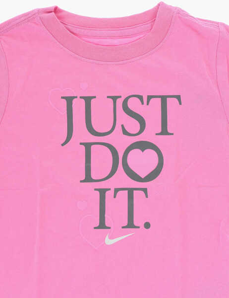 Tricouri Nike Solid Color Game Swoosh Match Crewneck T-Shirt With Contrast Pink Baieti (BM 18035026) 2