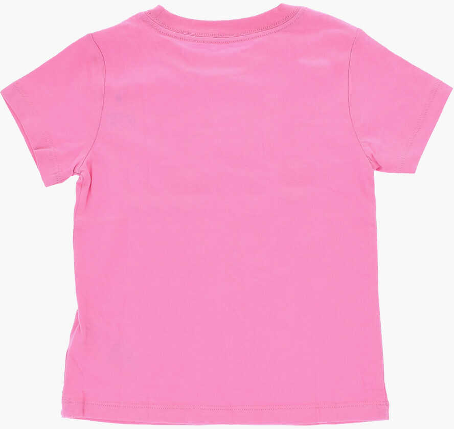 Tricouri Nike Solid Color Game Swoosh Match Crewneck T-Shirt With Contrast Pink Baieti (BM 18035026) 3