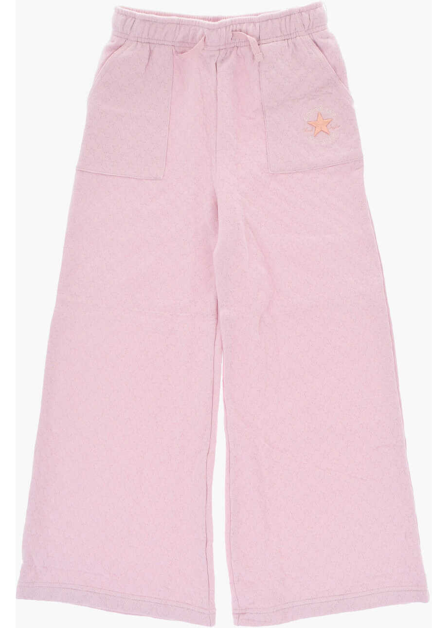Pantaloni de trening Converse All Star Solid Color Joggers With All-Over Stars Pink Baieti (BM 18035029) 1