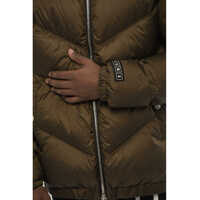 Jachete DSQUARED2 pentru Barbati - Jachete DSQUARED2 Quilted Jacket With Zip Closure And Monogram Brown Barbati (BM 18035035) - B-mall.ro