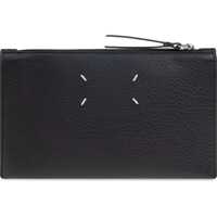 Accesorii de voiaj pentru Barbati - Accesorii de voiaj Maison Margiela Leather Medium Pochette BLACK/BLACK/BLACK Barbati (BM 18035215) - B-mall.ro