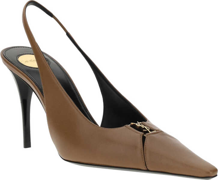 Pantofi cu toc Saint Laurent Babylone Pums BROWN Femei (BM 18035236) 2