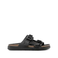 Sandale Birkenstock Shinjuku 2S Black, Nubuck Leather/Textile Shoes Femei