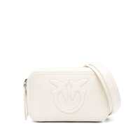Genti de umar Pinko Pinko White 'Carrie' Leather Crossbody Bag