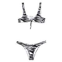 Costume de baie The Attico White And Black Bikini Set Femei