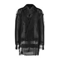 Geci Comme Des Garçons Double-Breasted Caban Clothing Femei