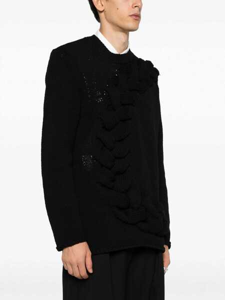 Pulovere COMME DES GARONS HOMME PLUS Comme Des Garons Homme Plus Sweaters Black Barbati (BM 18040002) 3