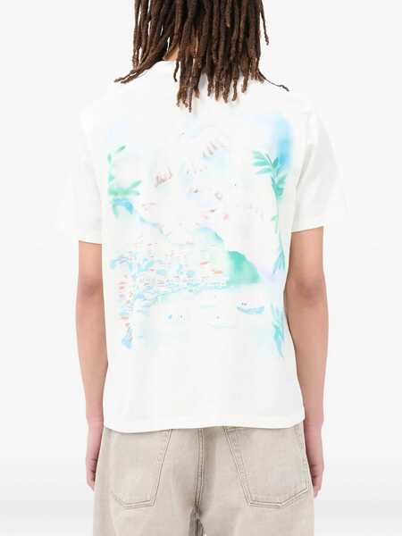 Tricouri OUR LEGACY Sea View print  Box T-shirt White Barbati (BM 18041322) 3