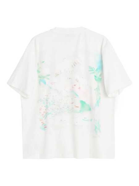 Tricouri OUR LEGACY Sea View print  Box T-shirt White Barbati (BM 18041322) 4