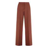 Pantaloni casual Pinko Pergamino High-Waist Wide-Leg Trousers Femei