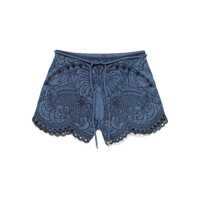 Pantaloni scurti Zimmermann Coco Embroidered Denim Shorts Femei