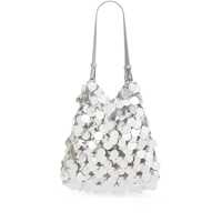 Genti de umar Metallic Sequin Shoulder Bag With Two Shoulder Straps In Tech Fabric Woman Femei
