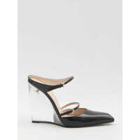 Pantofi cu toc Mules With Transparent Wedge Heel Femei
