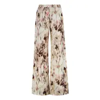 Pantaloni casual 120% LINO Dama - Pantaloni casual 120 LINO 120 Lino Linen Trousers PINK Femei (BM 18043278) - B-mall.ro