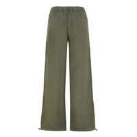 Pantaloni casual 120% LINO Dama - Pantaloni casual 120 LINO 120 Lino Linen Wide Leg Trousers GREEN Femei (BM 18043287) - B-mall.ro