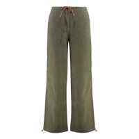 Pantaloni casual 120% Lino Linen Wide Leg Trousers Femei