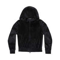 Bluze de trening Balenciaga Velvet Zip-Up Hoodie Femei