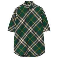 Camasi Burberry Check Motif Cotton Shirt Barbati