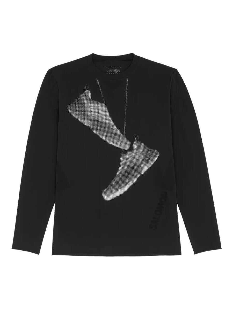 Tricouri MM6 Maison Margiela Mm6 Maison Margiela X Salomon Tshirt Black Femei (BM 18044199) 1