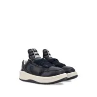 Sneakers Rick Owens Dama - Sneakers Rick Owens Turbowpn Black Low Top Sneakers With Logo Detail And Elongated Tongue In Leather Unisex Black Femei (BM 18044706) - B-mall.ro