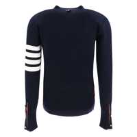 Cardigane Thom Browne Dama - Cardigane Thom Browne Thom Browne Navy Merino Wool 4-Bar Milano Stitch Cardigan BLUE Femei (BM 18044913) - B-mall.ro