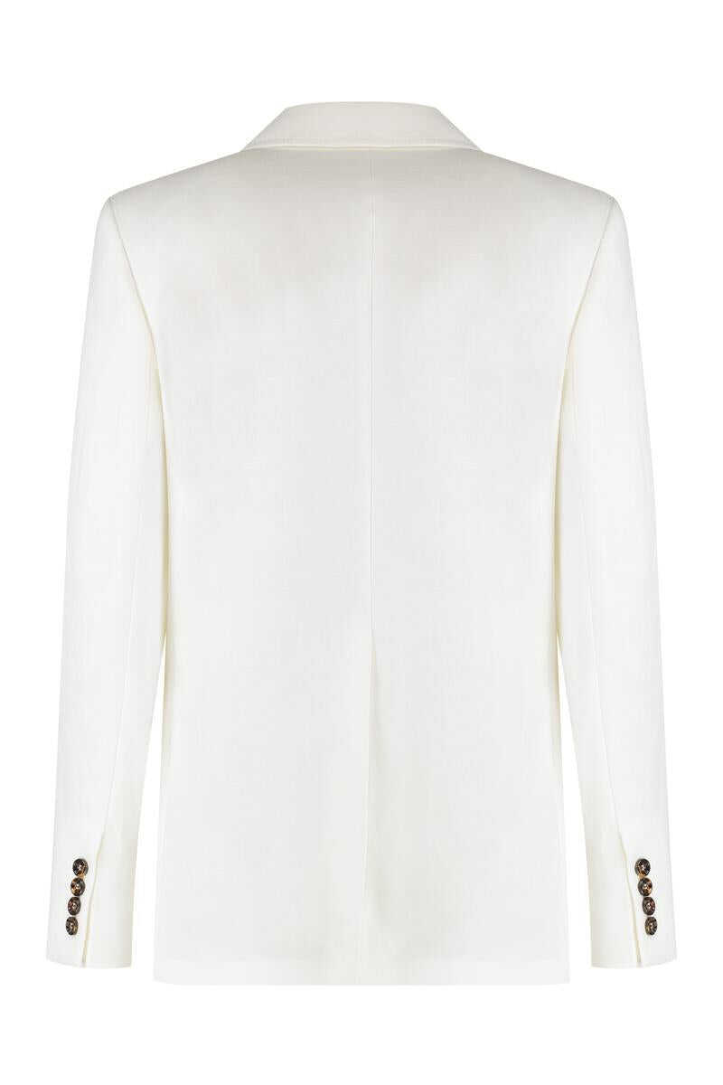 Geci Max Mara Max Mara Guglia Linen Jacket WHITE Femei (BM 18045054) 2