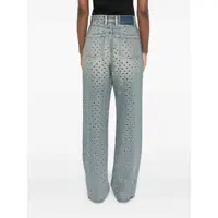 Blugi Golden Goose Journey W'S Pant Kim Sand Wash All Over Eyelet Femei