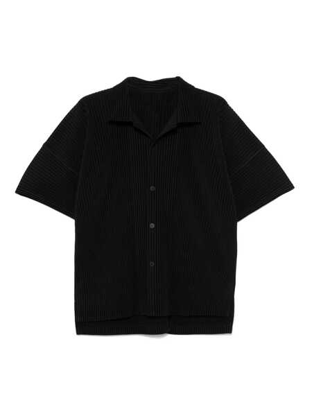 Camasi HOMME PLISSE ISSEY MIYAKE Homme Pliss Issey Miyake Shirts Black Barbati (BM 18045183) 1