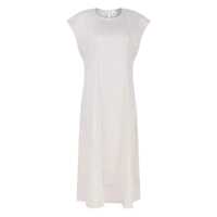 Rochii Calvin Klein Stretch Linen Midi Dress Clothing Femei