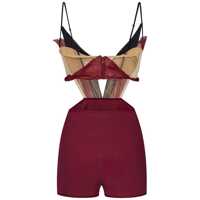 Imbracaminte NENSI DOJAKA Dama - Salopete NENSI DOJAKA Nensi Dojaka Inga Petal Jumpsuit Red Femei (BM 18045930) - B-mall.ro
