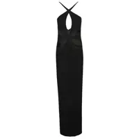 Rochii Monot Cut-Out Detail Silk Crepe Long Dress Femei