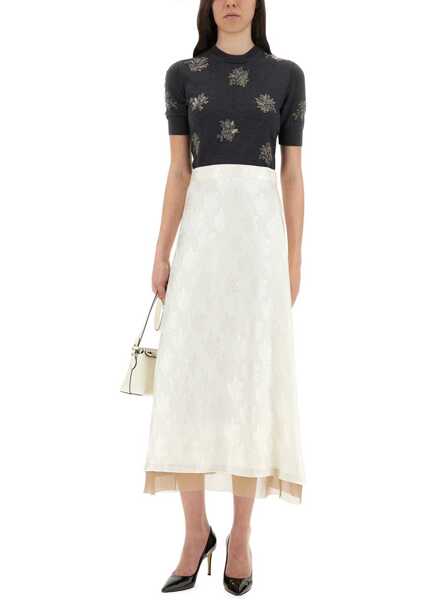 Rochii casual Fendi Wool Dress With Embroidery BLACK Femei (BM 18046771) 2