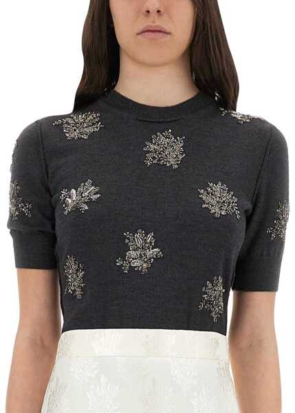 Rochii casual Fendi Wool Dress With Embroidery BLACK Femei (BM 18046771) 4